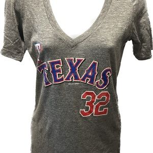 Texas Rangers Women’s V Neck Tee